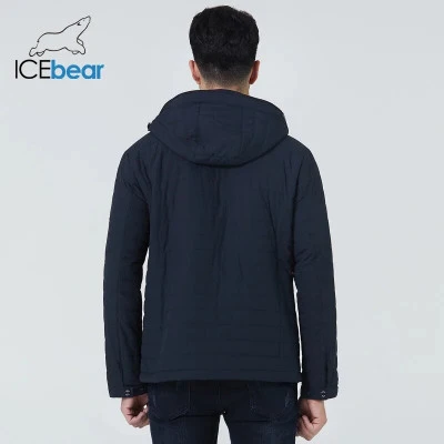 ICEbear 2021 جديد الرجال سترة قطن قصيرة الخريف موضة الرجال معطف عالية الجودة مع 