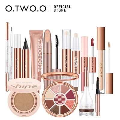 O.TWO.O مجموعة مكياج كاملة 10 مستحضرات تجميل طقم كونسيلار ماسكارا كريم BB كريم و