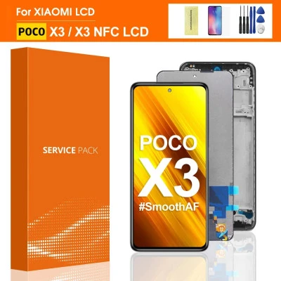 محول رقمي بشاشة لمس ال سي دي لشاو بوكو X3 برو ، شاشة استبدال ال سي دي NFC ، M200