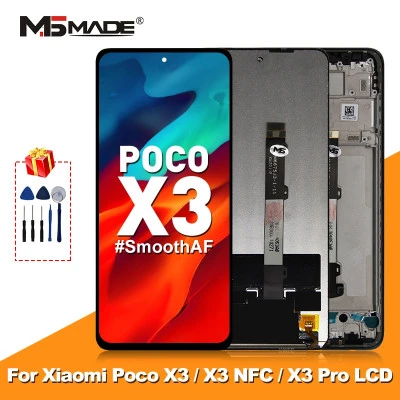 شاشة عرض LCD لشاومي بوكو X3 ، تجميع محول الأرقام باللمس ، قطع غيار إصلاح NFC ، ف