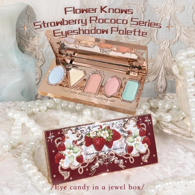 مجموعة ظلال العيون بخمسة ألوان من مجموعة Flower Knows Rococo 6g