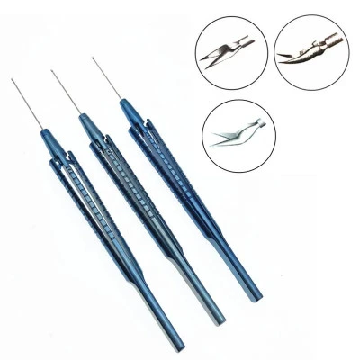 العيون Capsulorhexis مقص 23G داخل العين مقص العين أدوات جراحة مسالك بولية Virtre