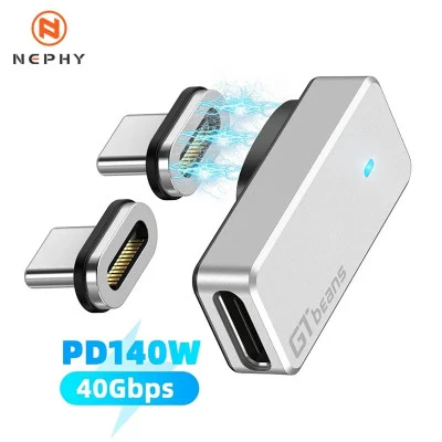 محول مغناطيسي للسطح البخاري MacBook Pro ، موصل نوع C ، شحن سريع ، USB ، 40Gbps ،
