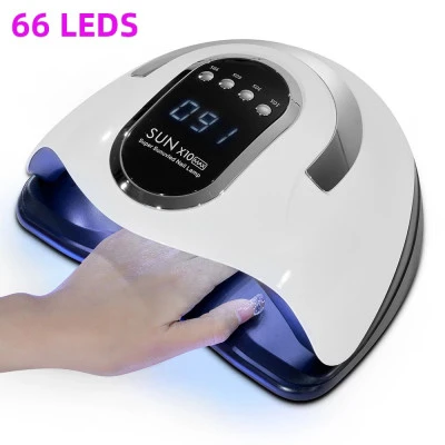 66LED المهنية مسمار مجفف مصباح ل مانيكير قوية UV LED هلام مسمار مصباح مع الاستشع