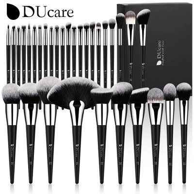 DUcare المهنية ماكياج فرشاة مجموعة 10-32 قطعة فرش طقم ماكياج الشعر الاصطناعية ال
