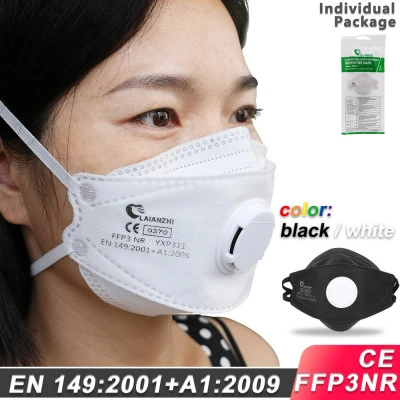 قناع للوجه من LAIANZHI طراز FFP3 CE أقنعة واقية بصمام الهواء أقنعة حماية pm2.5 ق