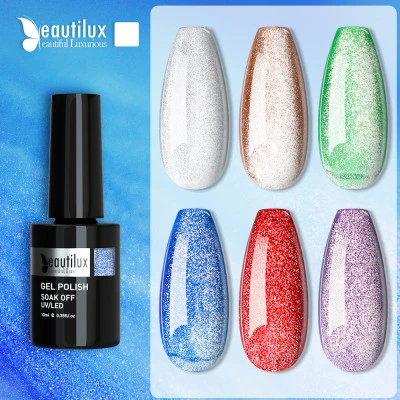 Beautilux-طلاء أظافر عين القط 9D Platinum ، جل شبه دائم ، طلاء أظافر ، 10 مللي