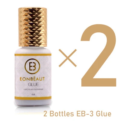 2 زجاجات EONBEAUT EB-3 رمش تمديد لوازم لاصق أدوات ماكياج 0.5s طويلة الأمد الحمم 