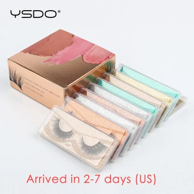 YSDO المنك جلدة بالجملة 5/10/20/100 أزواج ثلاثية الأبعاد رموش بالمنك فو Cils ماك