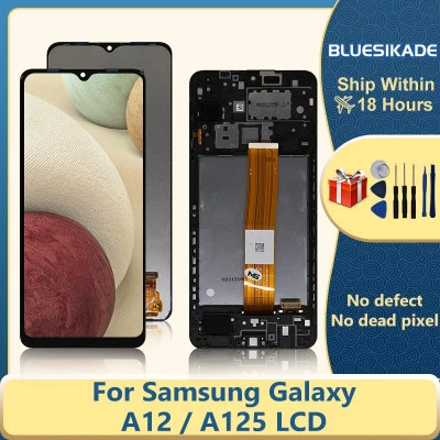 6.5 "لسامسونج غالاكسي A12 LCD عرض A125 شاشة تعمل باللمس محول الأرقام لسامسونج SM