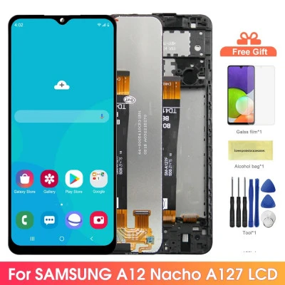 A12 Nacho شاشة عرض ، لسامسونج غالاكسي A12 Nacho A127 A127F شاشة LCD تعمل باللمس 