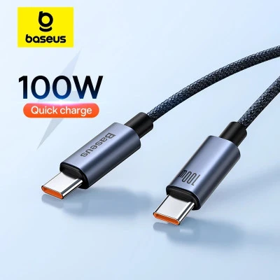 Baseus-USB C إلى نوع C كابل شاحن سريع ، سلك الهاتف ، آيفون 15 برو ، شاومي ، سامس