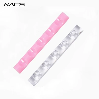 KADS-حامل فرشاة أظافر أكريليك ، شفاف ، وردي ، جل UV ، حامل فرشاة ، قلم أظافر ، ح