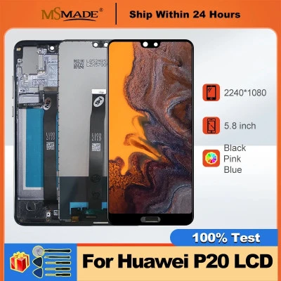 5.8 "لهواوي P20 LCD EML-L29 EML-L22 LCD شاشة تعمل باللمس عرض محول الأرقام الجمعي
