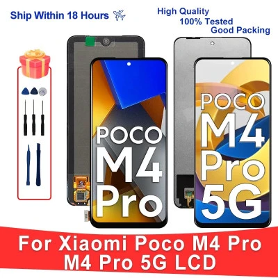 6.43 "ل شاومي بوكو M4 برو LCD MZB0B5VIN 2201117PI عرض شاشة تعمل باللمس استبدال أ