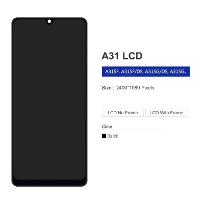 استبدال مجموعة شاشة اللمس AMOLED ، شاشة عرض LCD ، مناسبة لسامسونج A31 ، A315 ، A