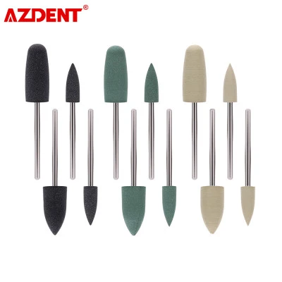 مجموعة أدوات تلميع أسنان الأسنان من AZDENT قاعدة من الراتنج المخفية HP0412 لأدوا