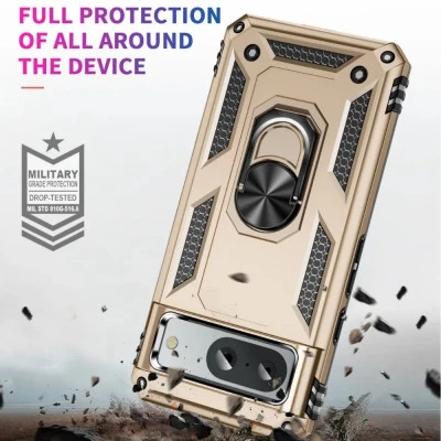 جراب هاتف مقاوم للسقوط بحلقة مغناطيسية لجوجل بيكسل ، 9Pro 8Pro 7Pro 6Pro ، 9 8 7