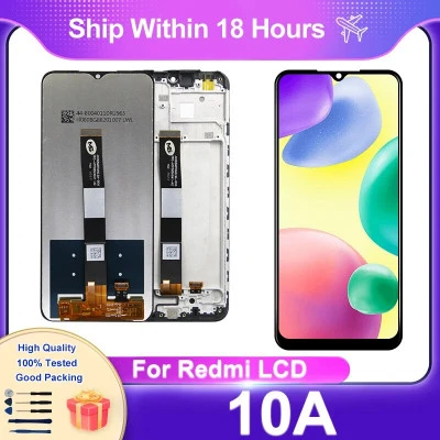 شاشة LCD لـ Xiaomi Redmi 10A ، محول رقمي بشاشة تعمل باللمس ، قطع غيار التجميع ، 