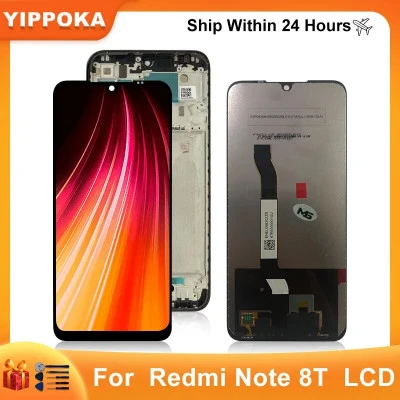 أجزاء تجميع محول الأرقام بشاشة LCD تعمل باللمس ، "، Redmi Note 8T M1908C3XG ، Re
