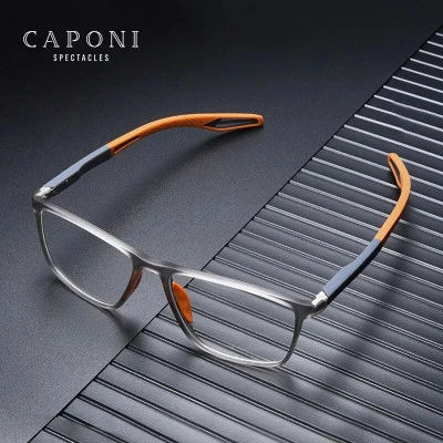 CAPONI إطار نظارات كابوني رياضية للرجال إطار قوي مقاوم للاهتراء نظارات خفيفة لرك