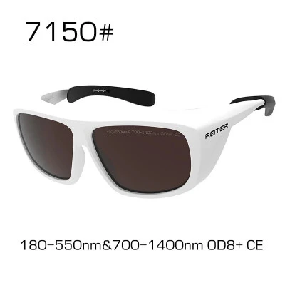 نظارات واقية ليزر المهنية ، أداء حماية مستوى OD8 ، آمنة وموثوق بها ، 180-550nm ،
