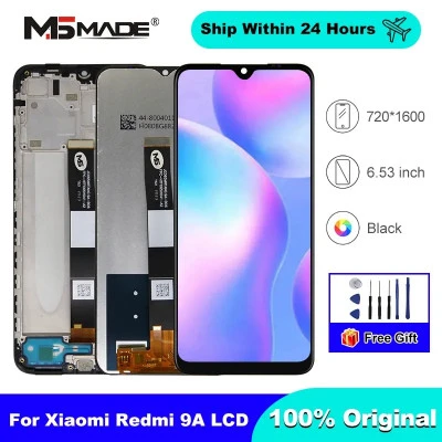 شاشة تعمل باللمس محول الأرقام ل شاومي Redmi 9A ، شاشة LCD ، استبدال أجزاء مع الإ