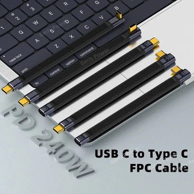شحن سريع نوع C كابل لماك بوك برو ، PD 240 واط 5A ، USB 4.0 ، Gen3 ، 40Gbps ، Thu