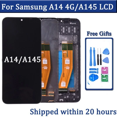 شاشة LCD تعمل باللمس الجمعية محول الأرقام لsumarmm ، A14 ، A145F ، A145F ، DSN ،