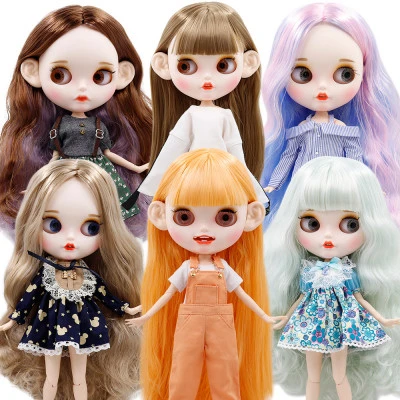 ICY DBS Blyth دمية مجموعة كاملة مخصصة ماتي الوجه 19 المفاصل الجسم 1/6 دمى بما في