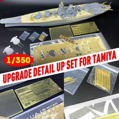 1/350 سطح خشبي ترقية التفاصيل حتى مجموعة مجانية 510 مدفع الرئيسي ل 78030 اليابان