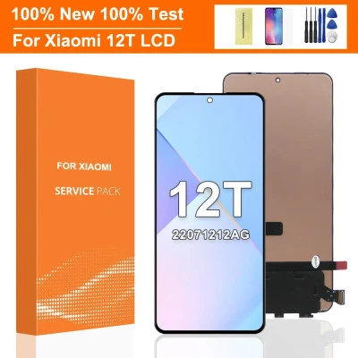 شاشة LCD تعمل باللمس ، إطار ، مجموعة محول الأرقام Xiaomi Mi 12T Pro ، مع 220712a