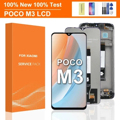 شاشة LCD تعمل باللمس مجموعة محول الأرقام لredmi 9T ، إصلاح الإطار ، Xiaomi POCO 
