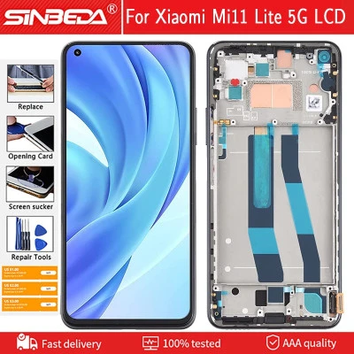 شاشة LCD تعمل باللمس محول الأرقام الجمعية ، شاومي 11 لايت ، M2101K9AG ، 5G ، M21