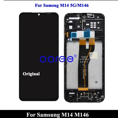 شاشة LCD تعمل باللمس لهاتف سامسونج ، مجموعة محول الأرقام ، M14 ، 5G ، M146 ، M14