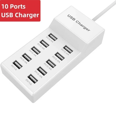 محطة شحن USB للأجهزة المتعددة ، شاحن USB ، محول محور للآيفون ، سامسونج ، شاو شاو