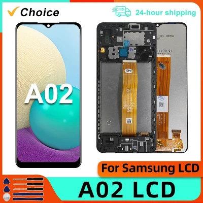 سامسونج جالاكسي A02 شاشة تعمل باللمس تجميع رقمي قطع غيار ، ، DS ، LCD ، DS ، DS 