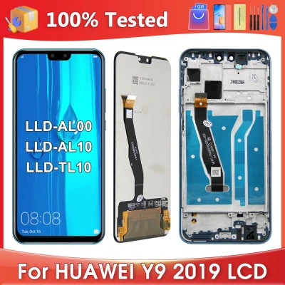 شاشة Lcd تعمل باللمس بديلة لهاتف هواوي y9 ، للاستمتاع بـ 9 plus ، و lx2 ، و lx3 