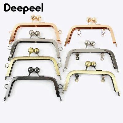 5 قطعة Deepeel 14 سنتيمتر أكياس مربعة مقبض حقيبة يد الخياطة بين قوسين محفظة الإط