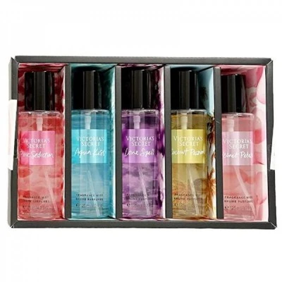 مجموعة عطور الجسم فكتوريا سكرت 5قطع 125مل بيور سدكشن + اكوا كيس + لوف اسبل + كوك