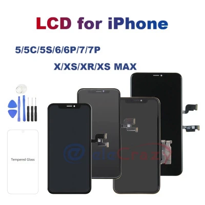 شاشة LCD مع جهاز رقمي بشاشة لمس ثلاثية الأبعاد ، مجموعة بديلة لهاتف آيفون X ، XR