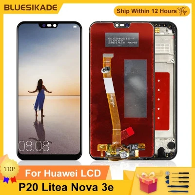 مجموعة محول رقمي بشاشة LCD تعمل باللمس ، قطع غيار ، HUWEA P20 Lite ، Nova 3e