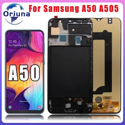 تجميع رقمي بشاشة تعمل باللمس ، شاشة LCD ، سامسونج جالاكسي A50 ، ، DS ، A505 ، A5