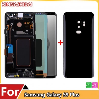شاشة تعمل باللمس Oled لسامسونج غالاكسي s9 بلس ، شاشات الكريستال السائل ، g965 ، 