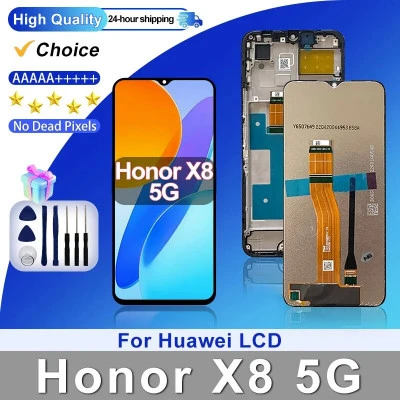 قطع غيار مجموعة محول رقمي بشاشة تعمل باللمس ، شاشة LCD لهواوي هونور 8 5G ، هونور