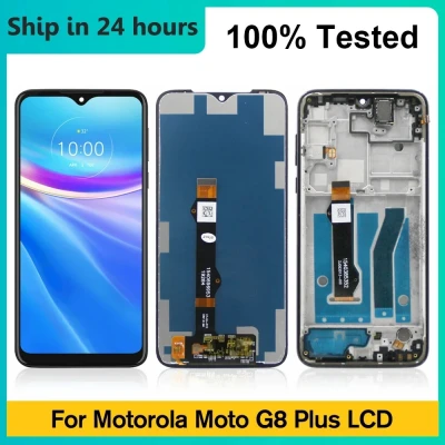 شاشة Lcd تعمل باللمس لموتورولا موتو g8 بلس ، بوصة ، تجميع محول الأرقام ، xt2019 