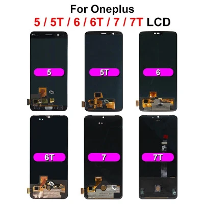 محول رقمي لشاشة لمس ال سي دي من Amoled لـ oneplus 6t 5t ، قطع غيار لـ oneplus 6 