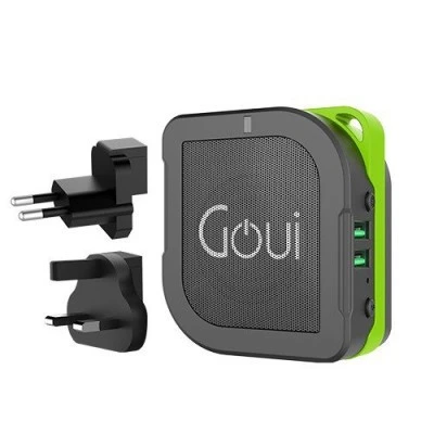 قوي - بيوني بطارية متنقلة 5200 ملي امبير + مكبر صوت + شاحن جداري - Goui