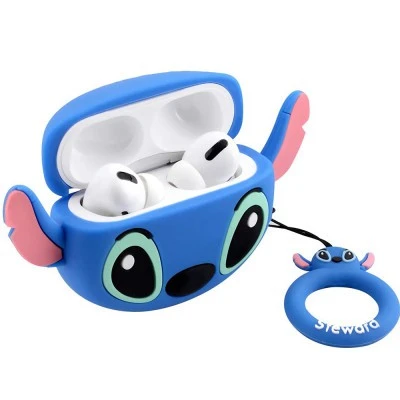 غطاء حماية من السليكون لسماعة ابل ايربودز برو - Airpods Pro - نمط رسوم متحركة أز