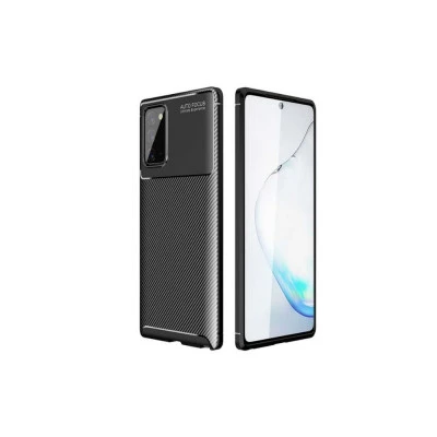 غطاء كربون فخم اسود بتصميم رائع وأنيق لحماية جهاز Samsung Galaxy Note 20